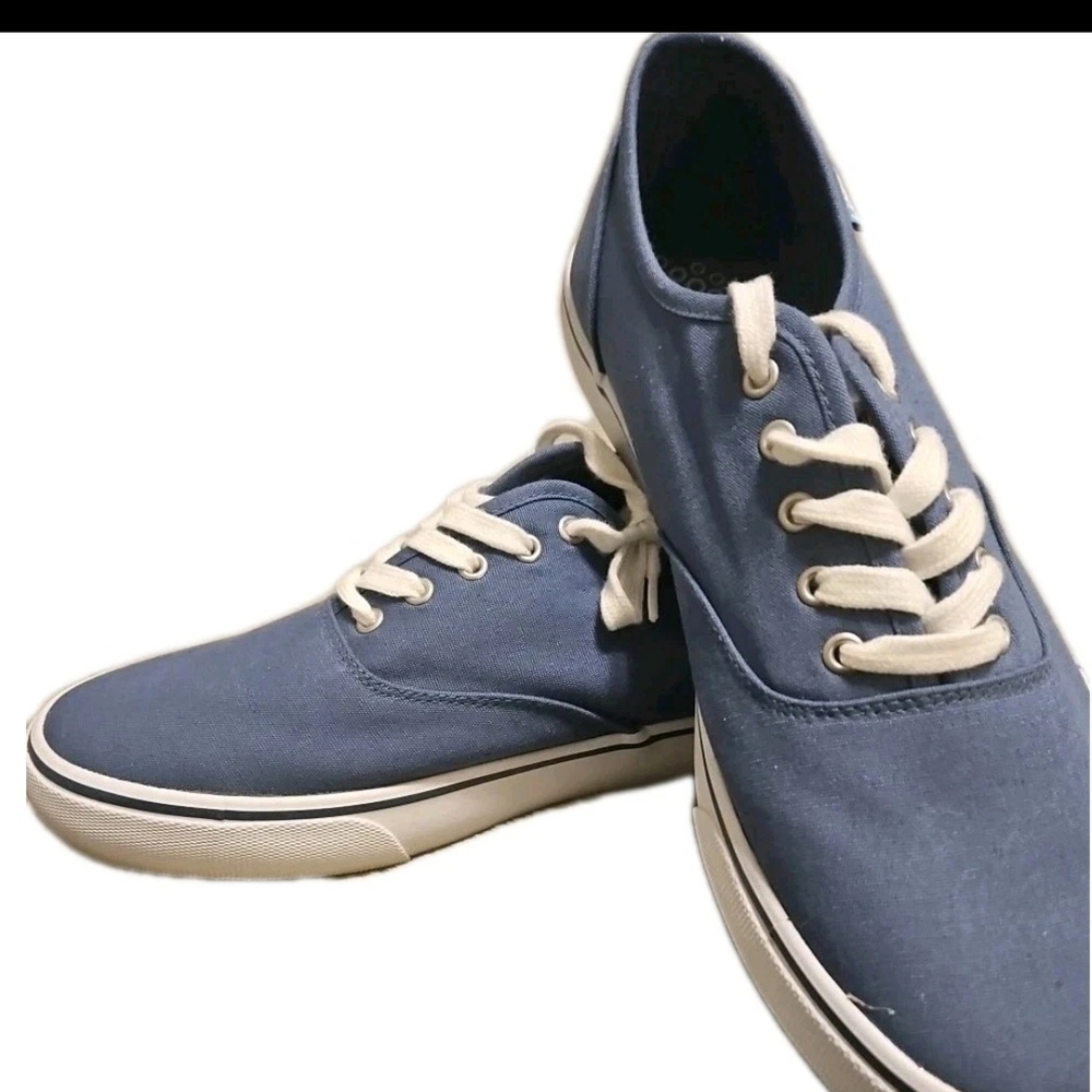 Lugz Sneakers Blue Deim Unisex 13 Men Y2k Barbie Boho Gothic Rare 90s Whimsy[4A]